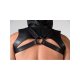 Leather Sleeveless Crop Hoodie - Large / Extra Large (42-48)