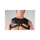 Leather Sleeveless Crop Hoodie - Small (36-41)