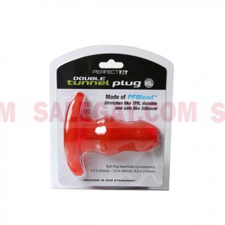 Pre-order: Double Tunnel Plug Extra Large - Red