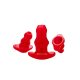 Double Tunnel Plug Medium - Red