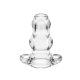 Double Tunnel Plug Large - Clear