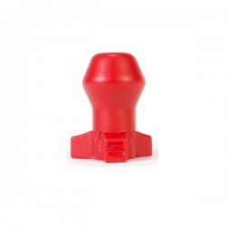 Ass Blaster: Bomb Butt Plug Red Medium + Funnel