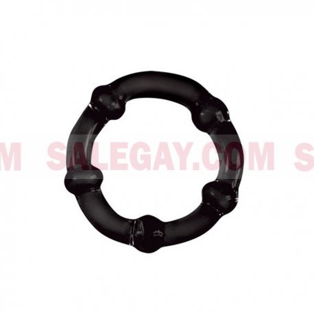 Falcon - Glass Cock Ring 50 mm. - Black