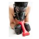 FETCH Leather Puppy Bone Red