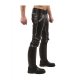 Mister B Leather FXXXer Jeans Black-White
