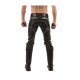 Mister B Leather FXXXer Jeans Black-White